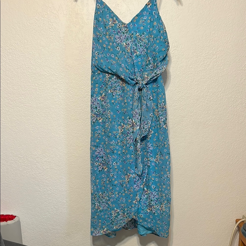 Floral Blue Dress